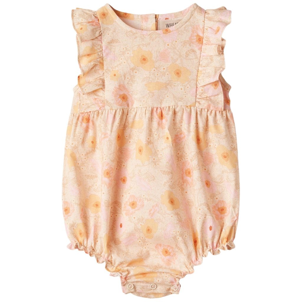 Emmaline Romper Alabaster Flower Bobbles