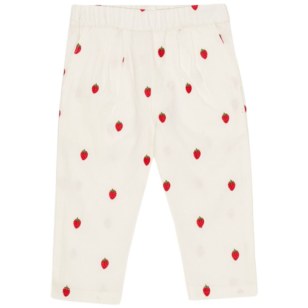 Cora Pants White Denim Berry