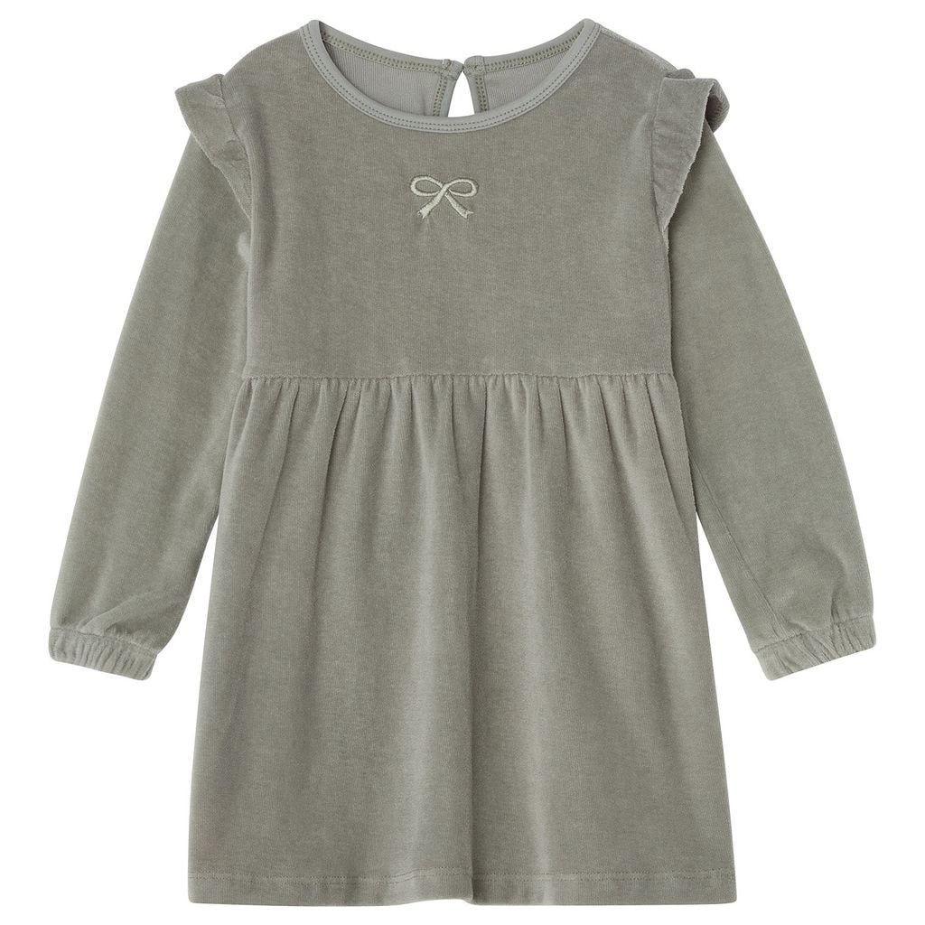 GOTS Tanja Velour Mekko Sage Green