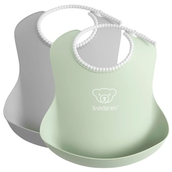 2-Pack Haklappar Powder Green/Grey