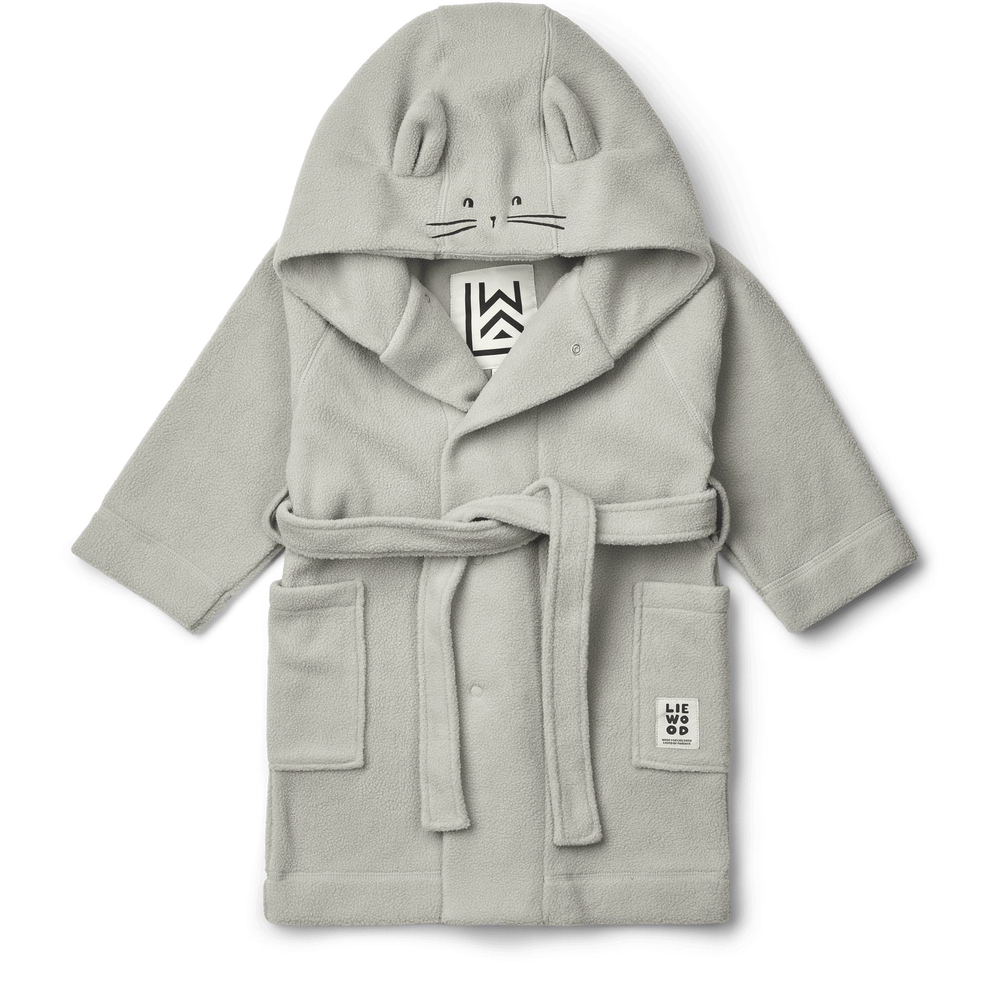 Minik Morgonrock I Fleece Dove Blue