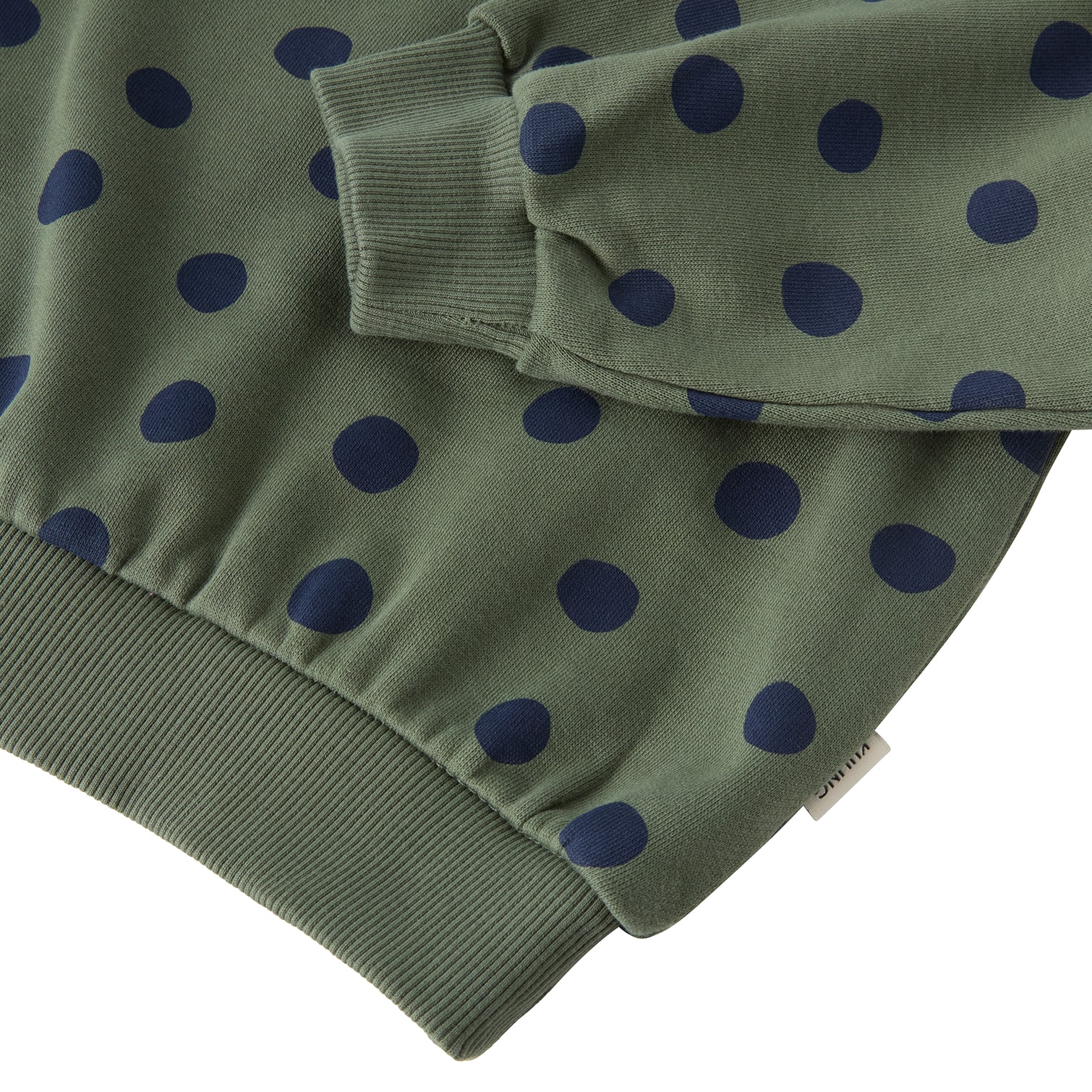 Valencia Sweatshirt Forest Green Dots