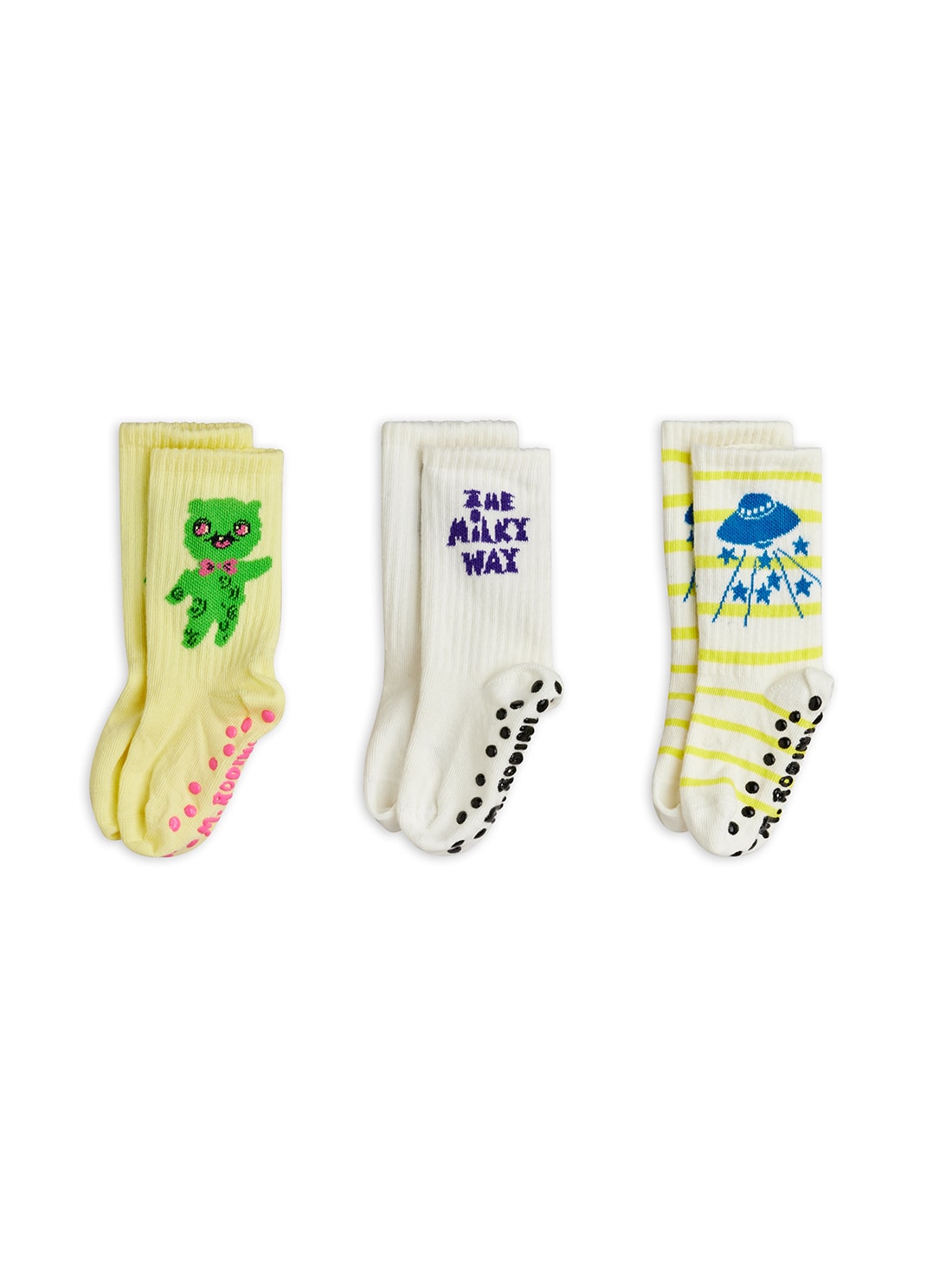 The Milky Way 3-Pack Anti-Slip Socks Multi 