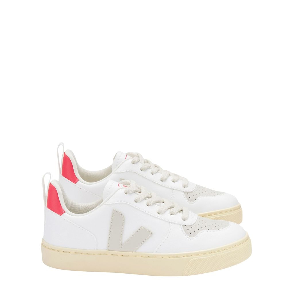 V-10 Sneakers White Pierre Rose-Fluo