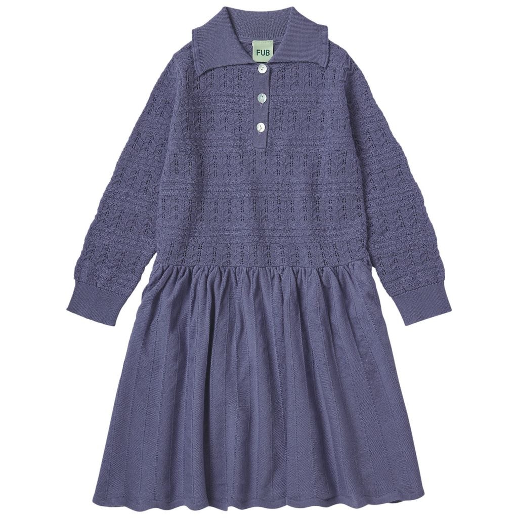 Pointelle-mekko Dusty Violet