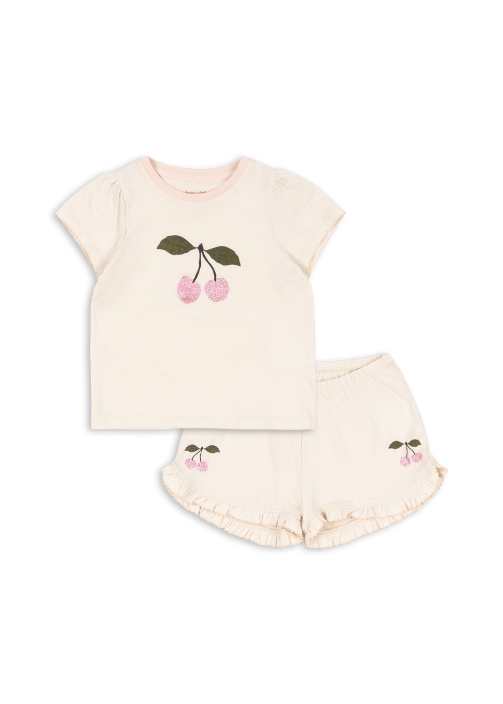 GOTS Famo Topp & Shorts Buttercream 