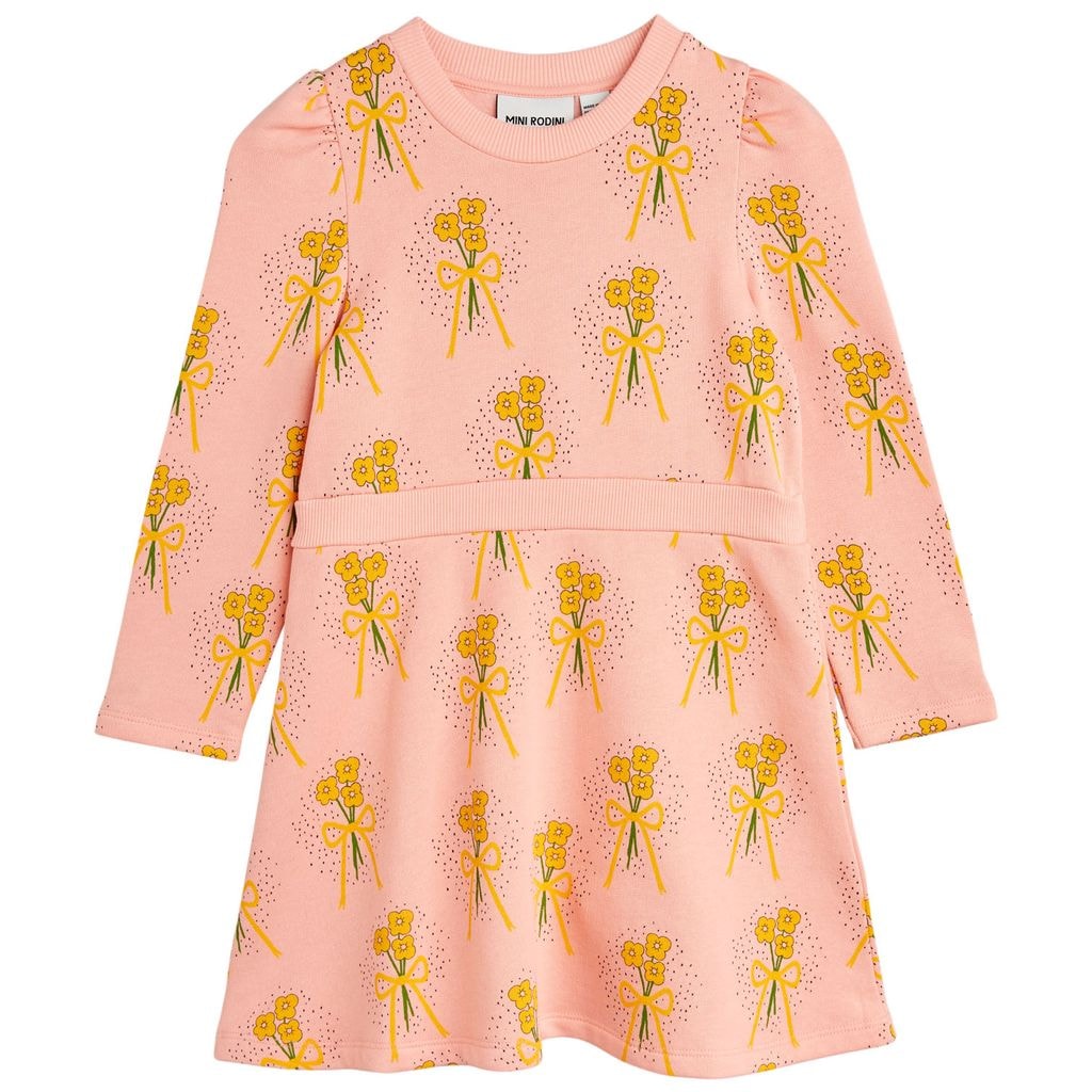 Winter Flowers Aop Sweat Dress Pink
