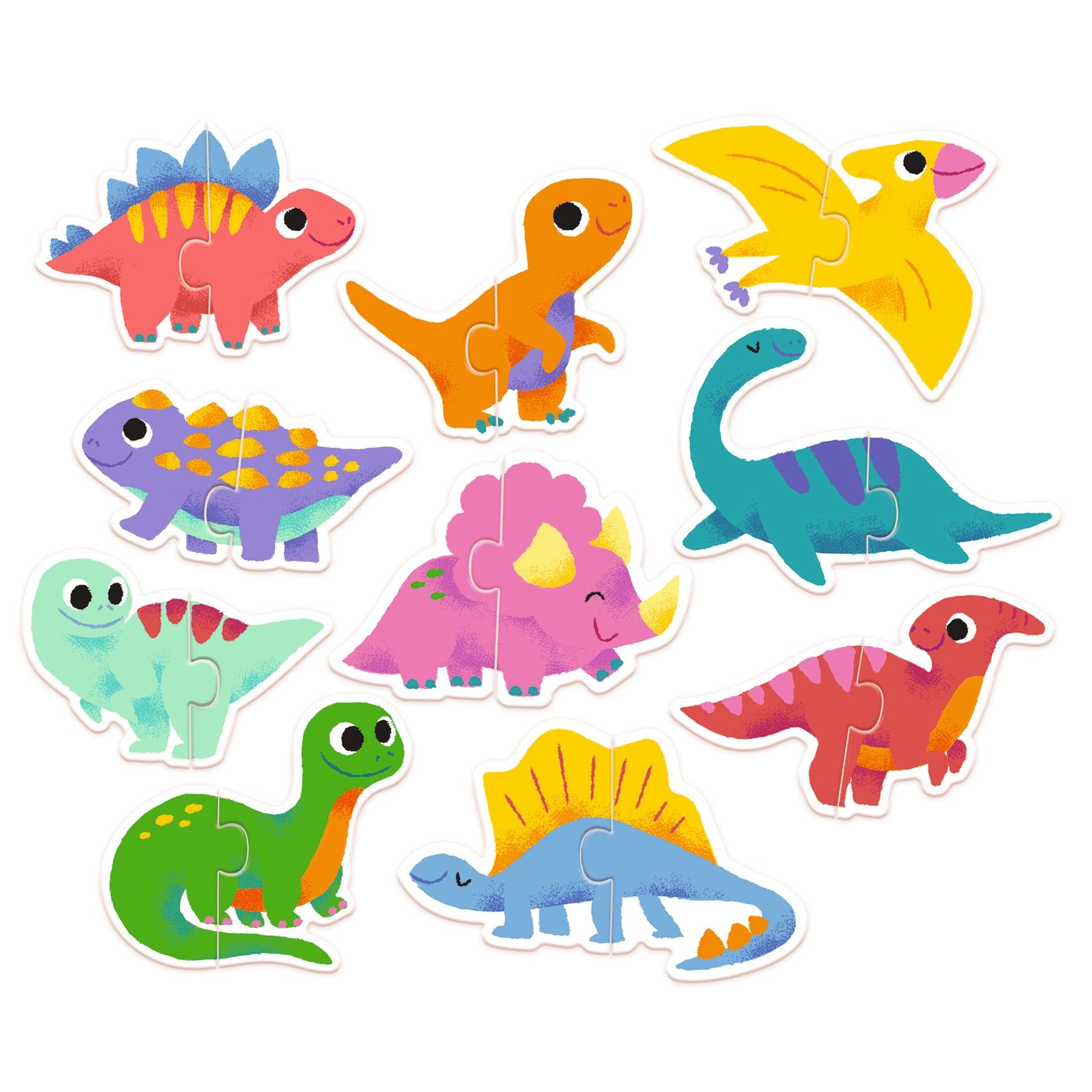 Duo Dino Puzzle - 20 Pieces Multi 