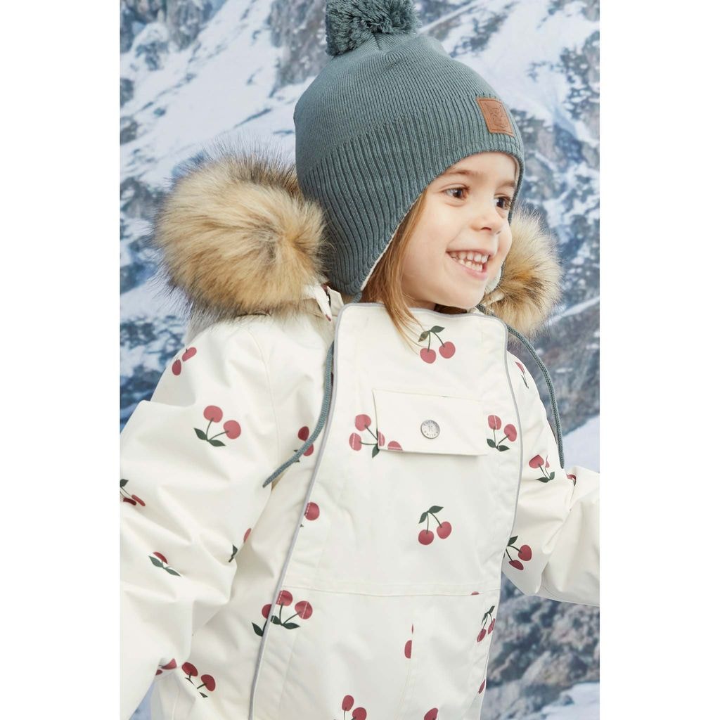 KULING チェリー柄 104サイズ スノーウェア Val D'Isere Printed Snowsuit With Cherries Cream | Babyshop - Shop