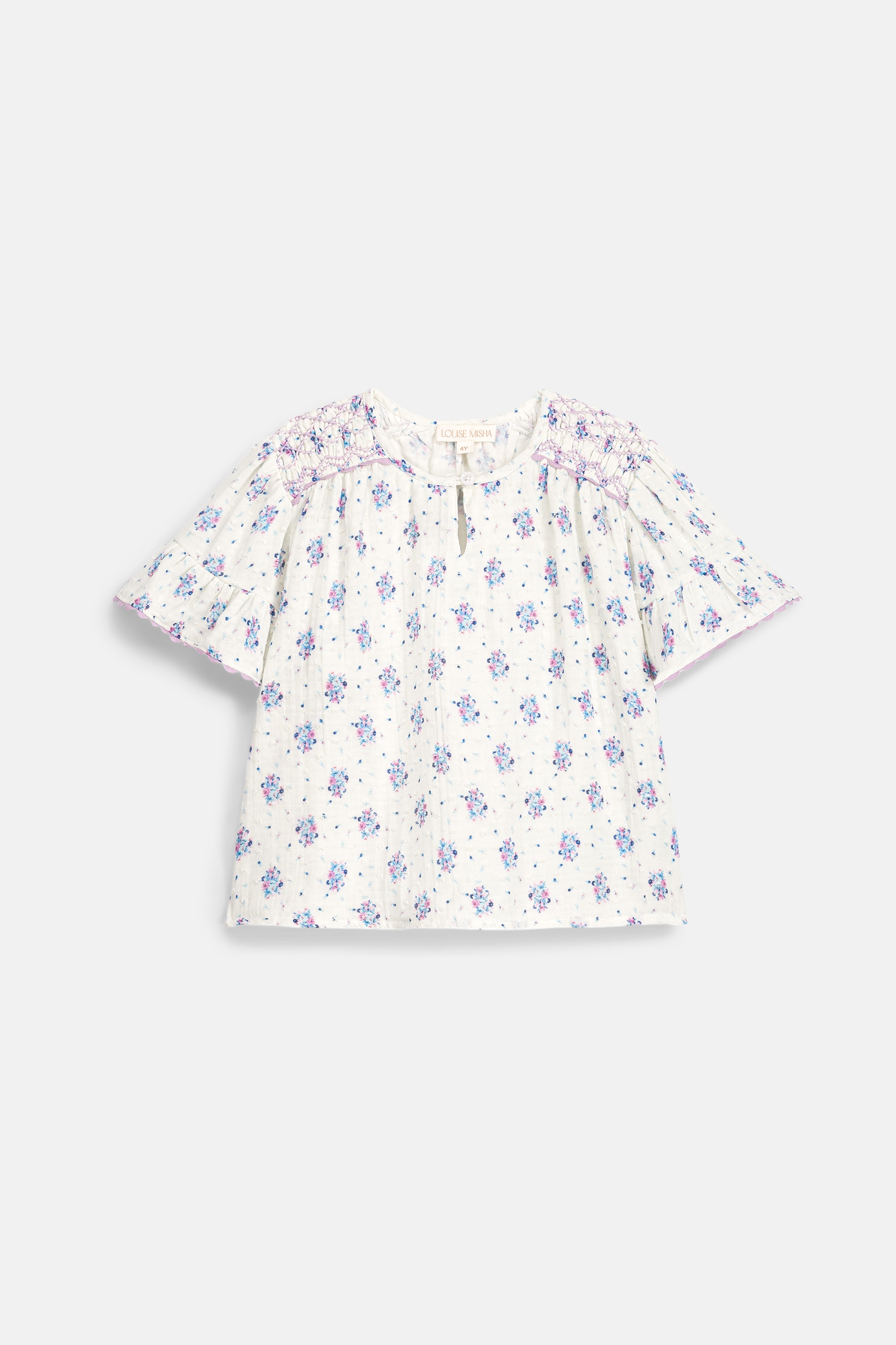 Feliza Bluse Cream Flower Dunes 