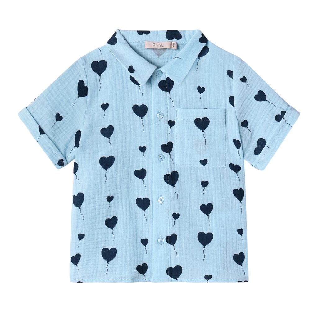 Love Short-Sleeved Shirt Dream Blue