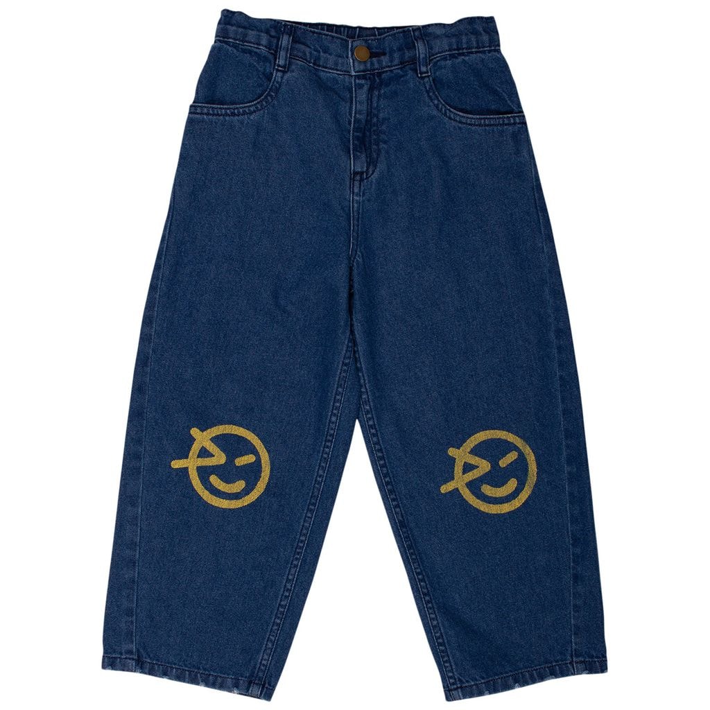 Ken Housut Indigo Light/Strong Yellow