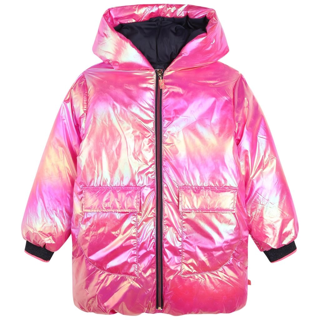 Metallic Winter Jacket Pink