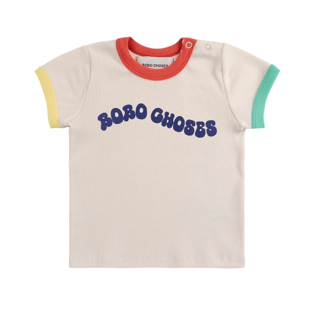 Wavy Bobo Choses Baby T-Shirt Offwhite