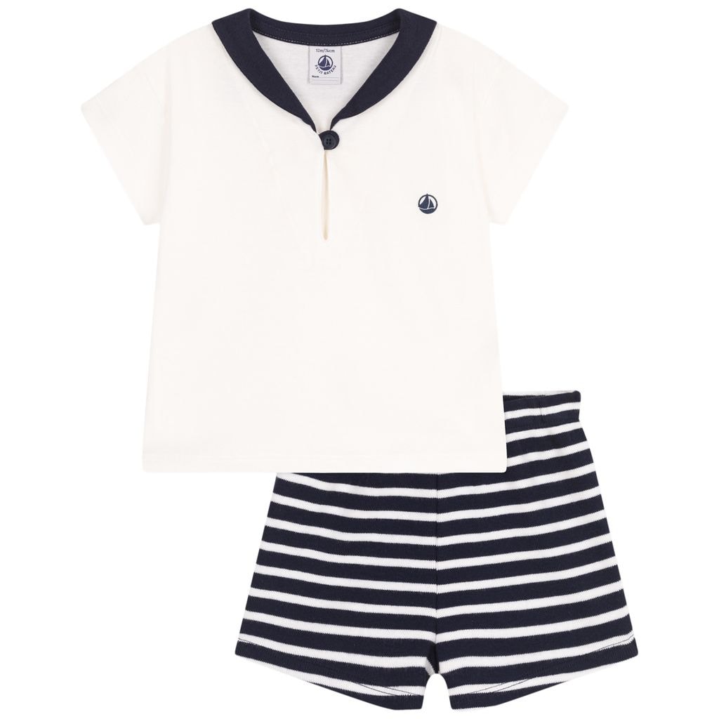 Sailor 2-Piece Clothing Set Smoking Marshmallow
