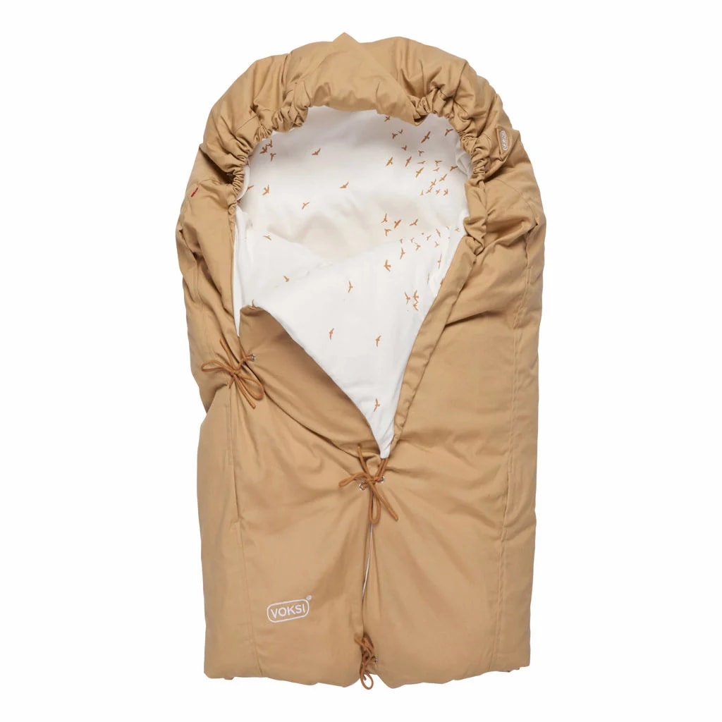 Classic + Footmuff Warm Beige Flying