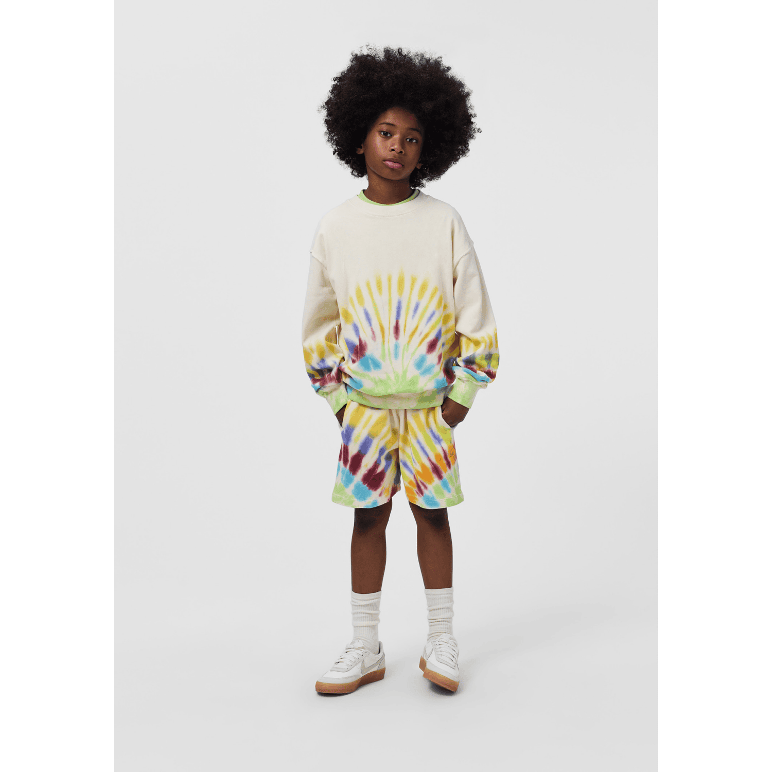 GOTS Memphis Sweatshirt Rays Of Colour