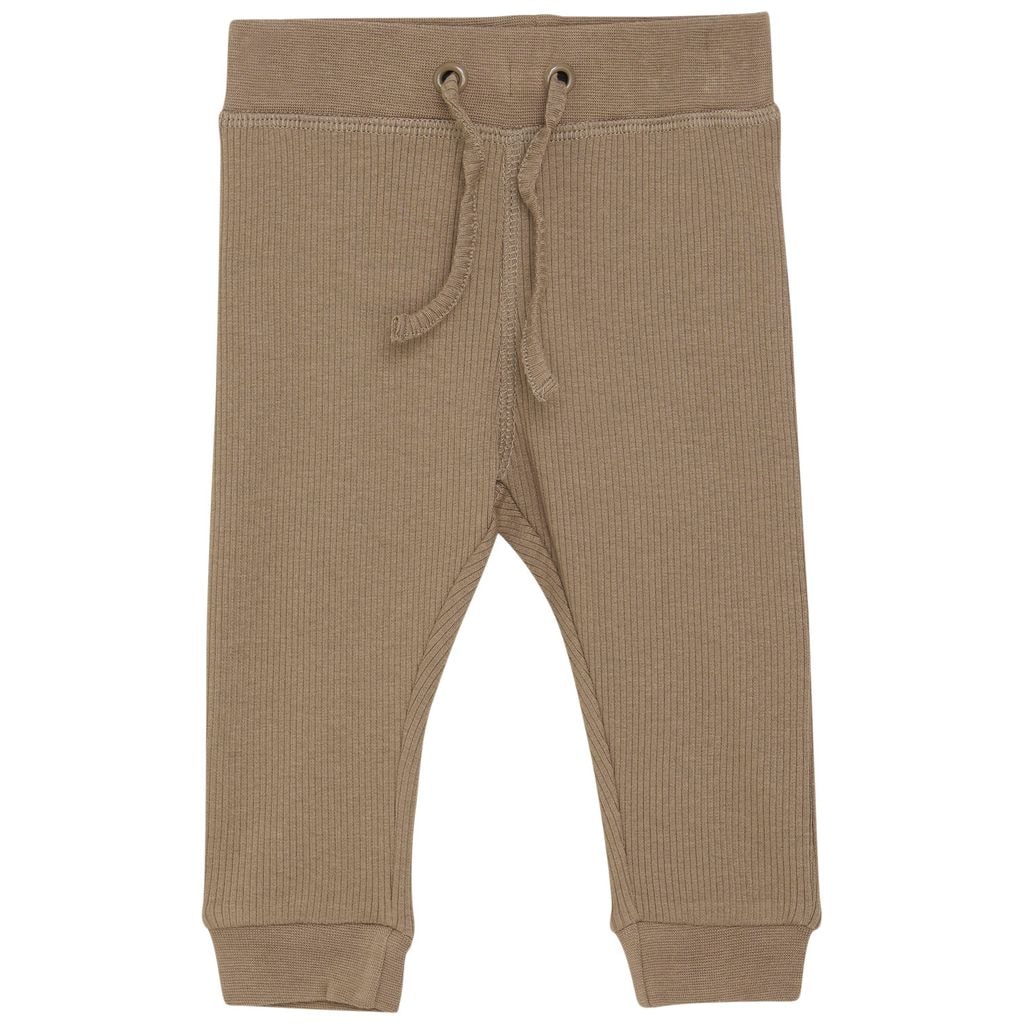 Ribbede Baby-leggings Taupe Gray
