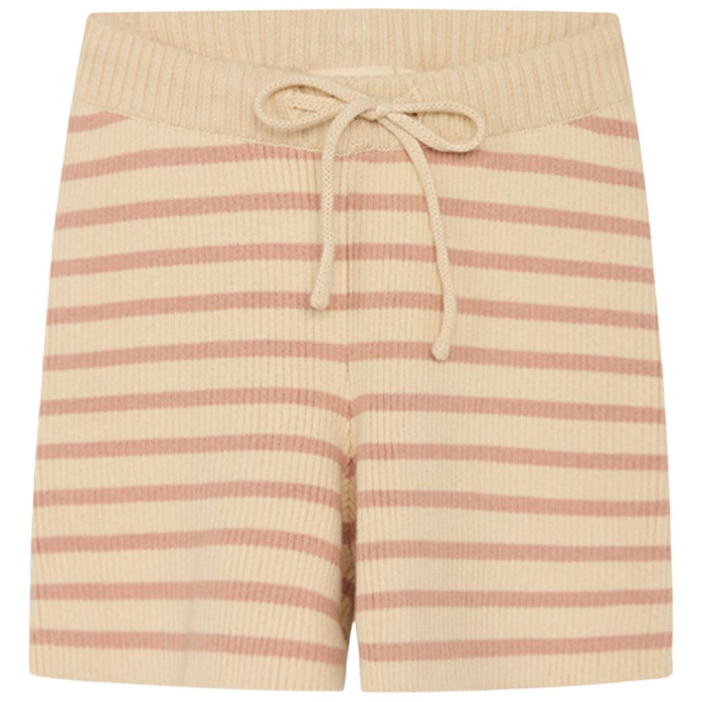 Fyle Knitted Striped Shorts Acorn/Warm Cotton