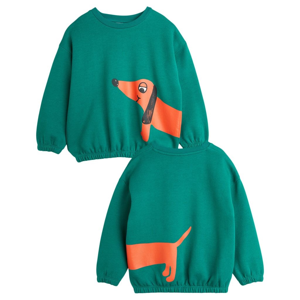 GOTS Dog Sweatshirt Green