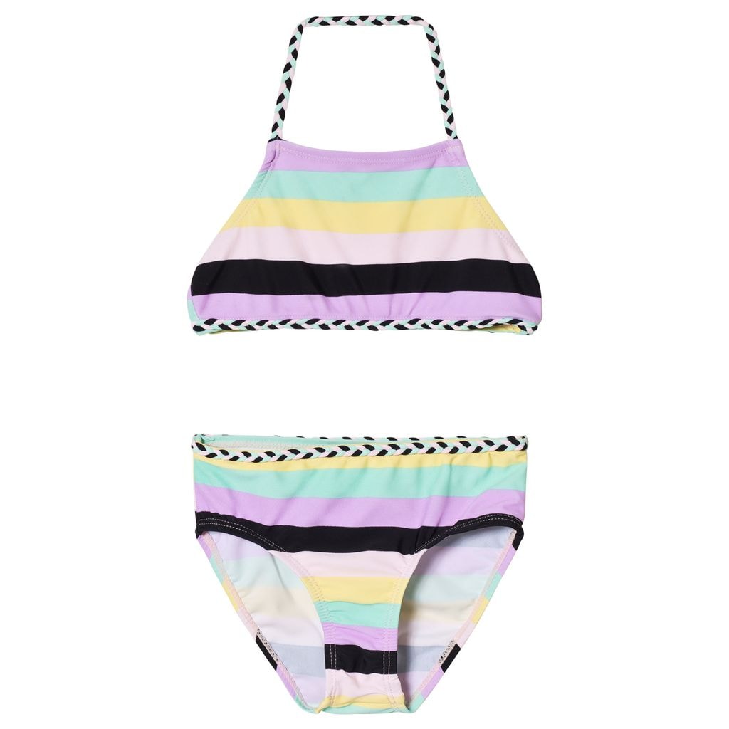Plait Bikini Pastel Stripe
