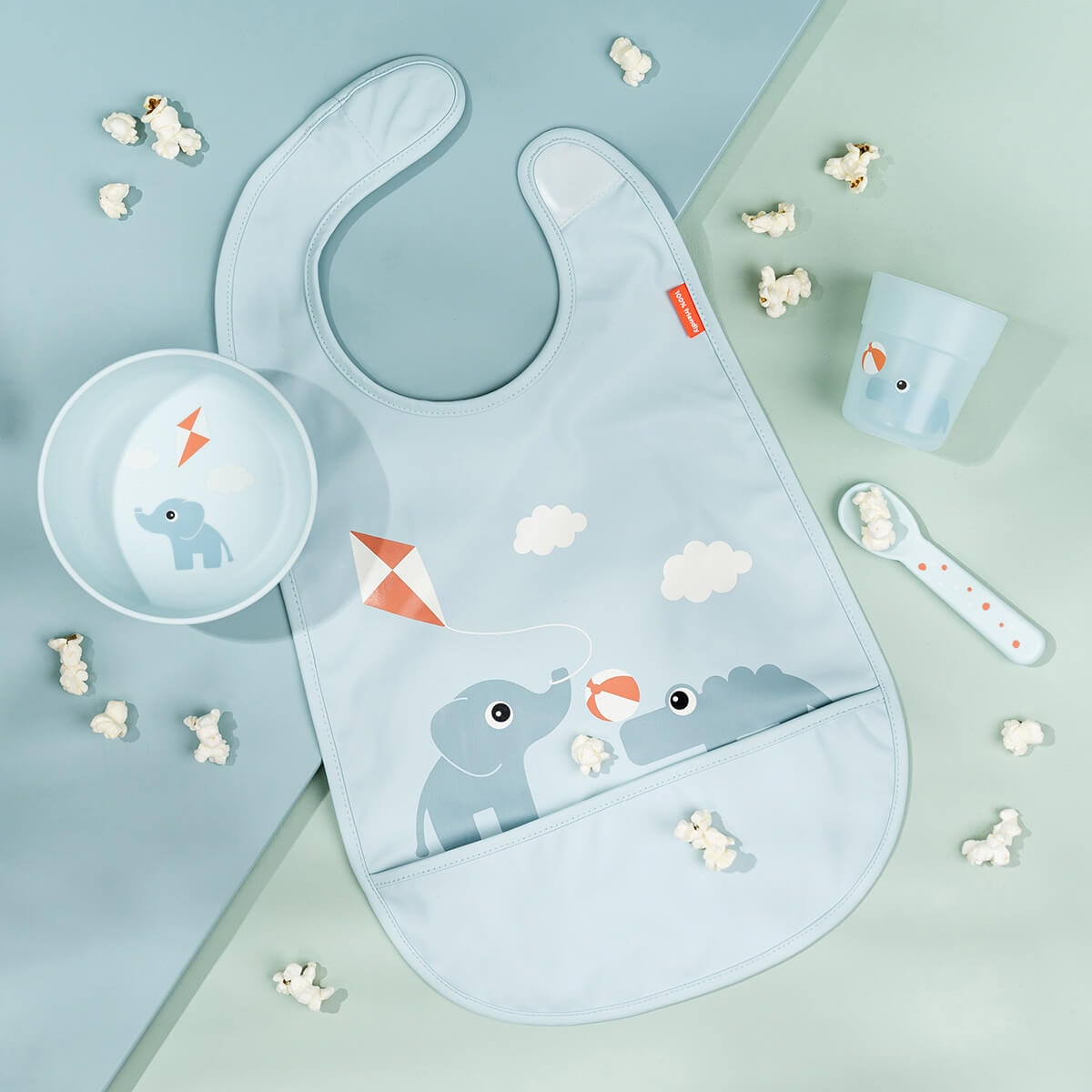 Playground Bib Med Kardborreband Blue