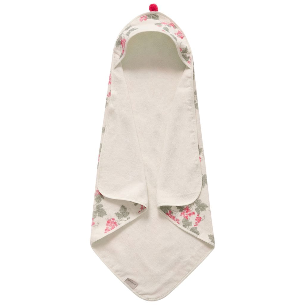 Terry Hooded Towel Grapes Pink
