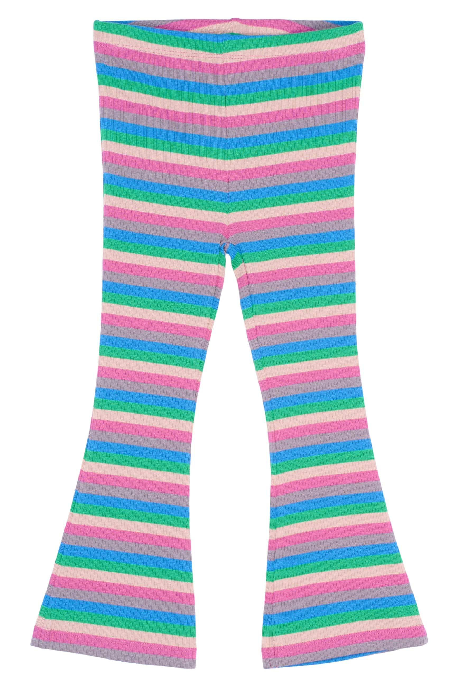 TNSTPolly Flared Rib Pants Multi Striped