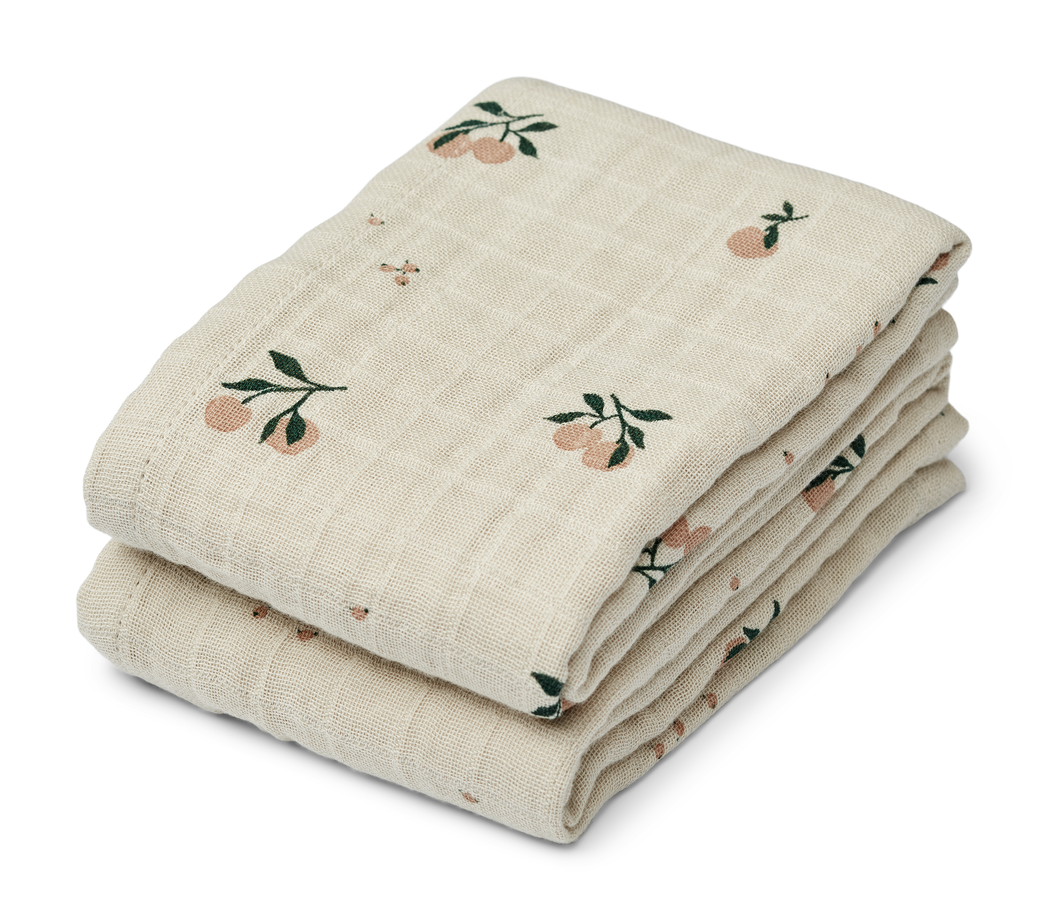 Lewis Muslinduk 2-pack Peach / Sea Shell Mix