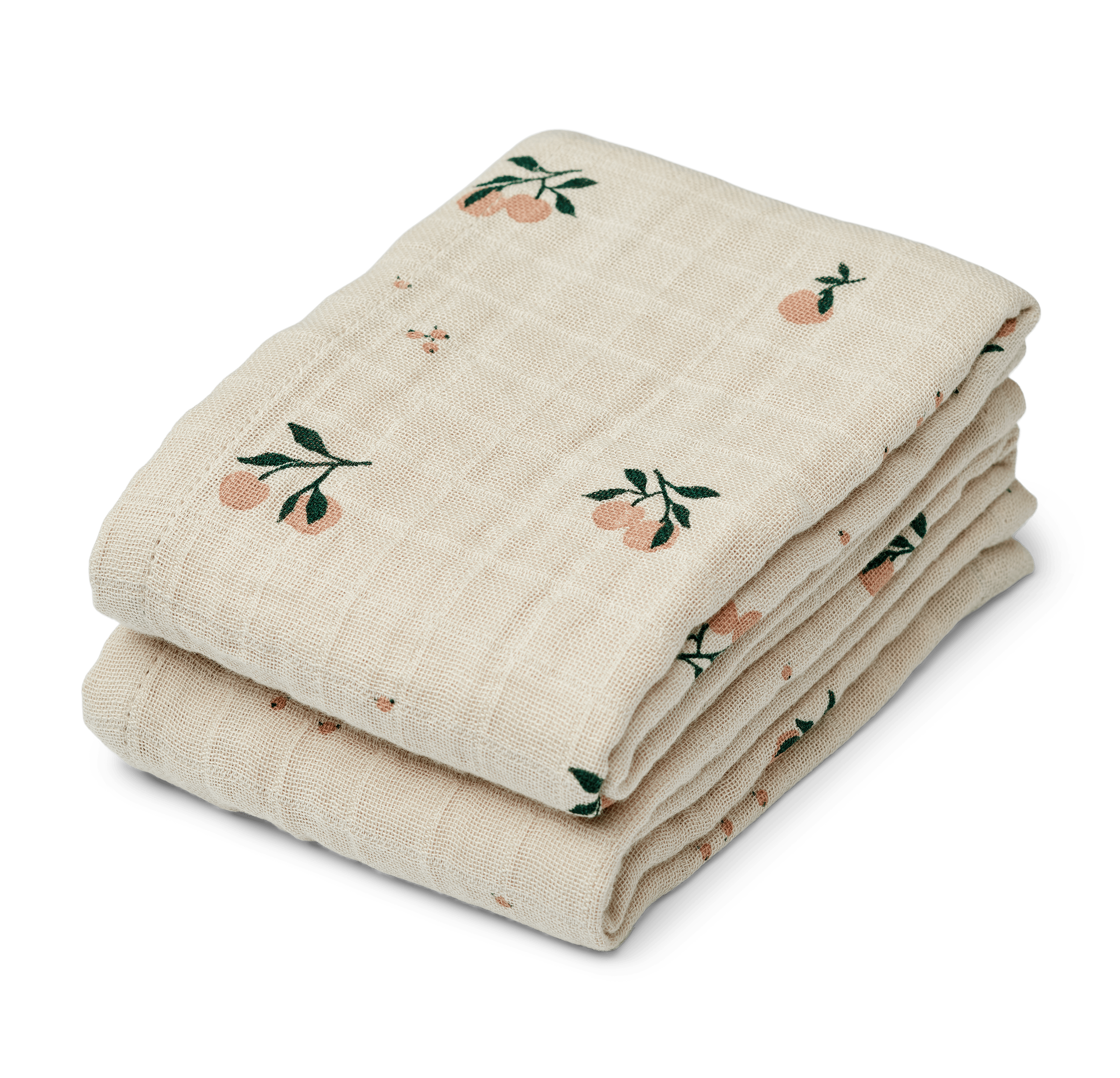 Lewis Muslin Cloth 2-Pack Peach / Sea Shell Mix