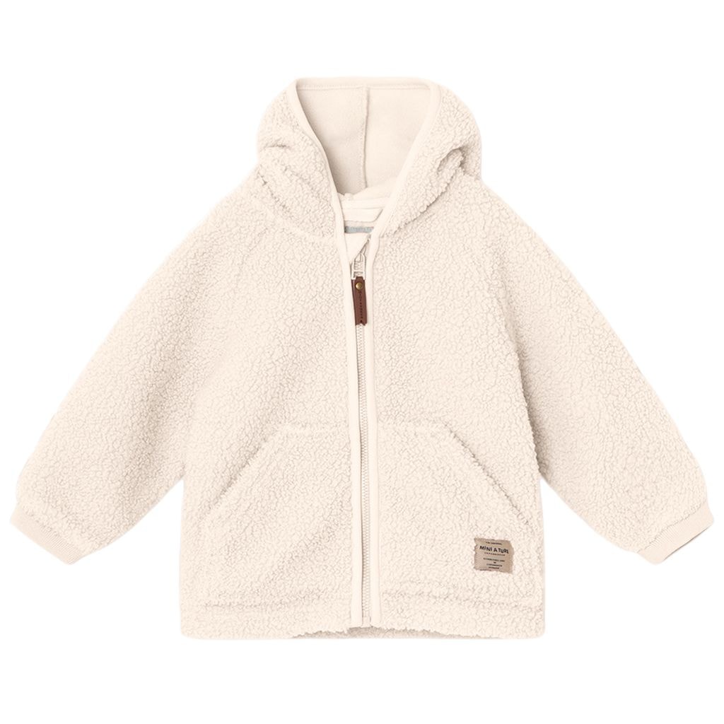 Liff Teddyfleecejakke White Swan