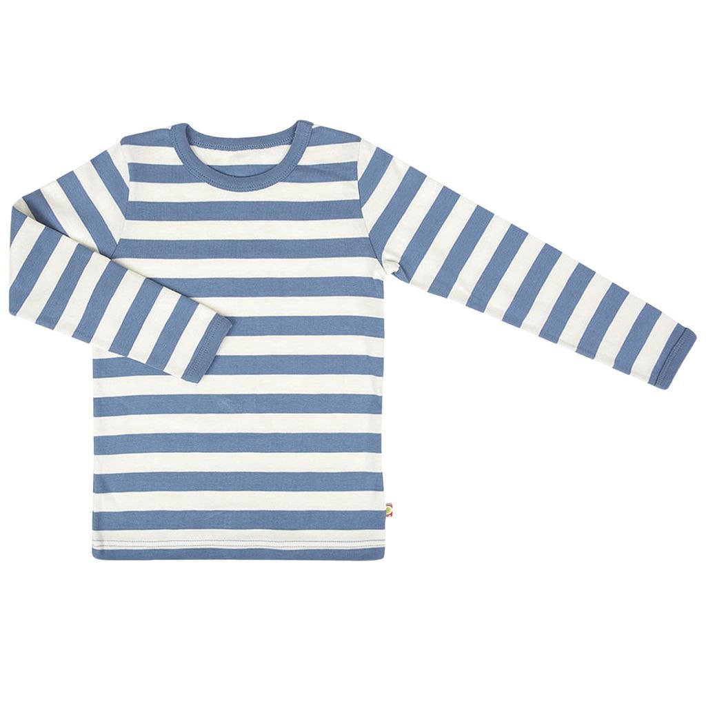 Striped Long Sleeved T-Shirt Blue