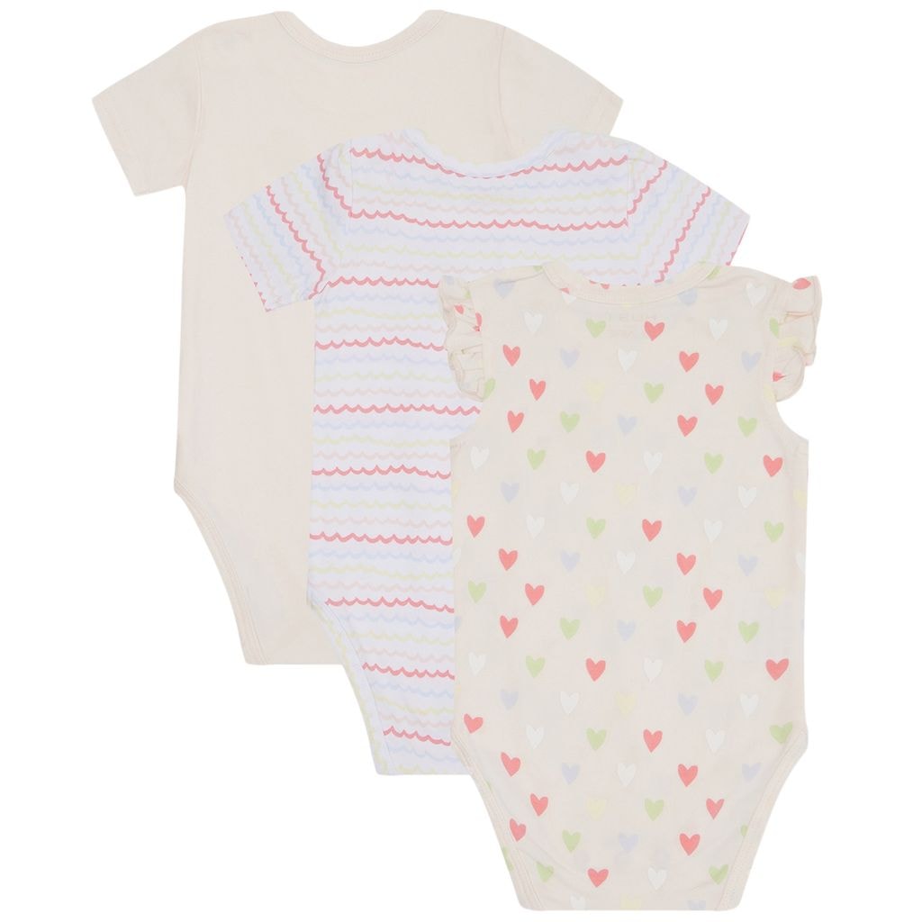Bella 3-pack Baby Body White