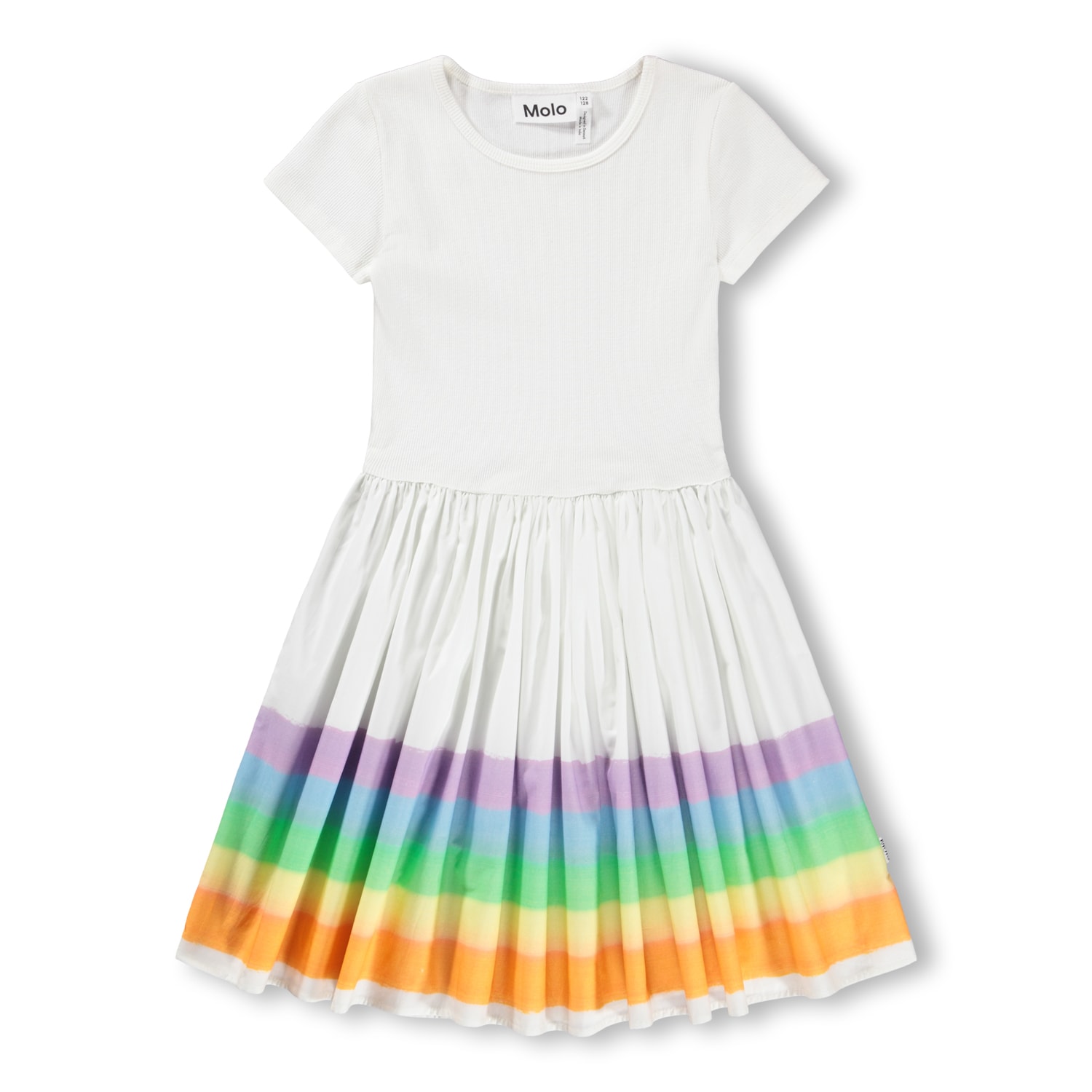 GOTS Cissa Klänning Painted Rainbow