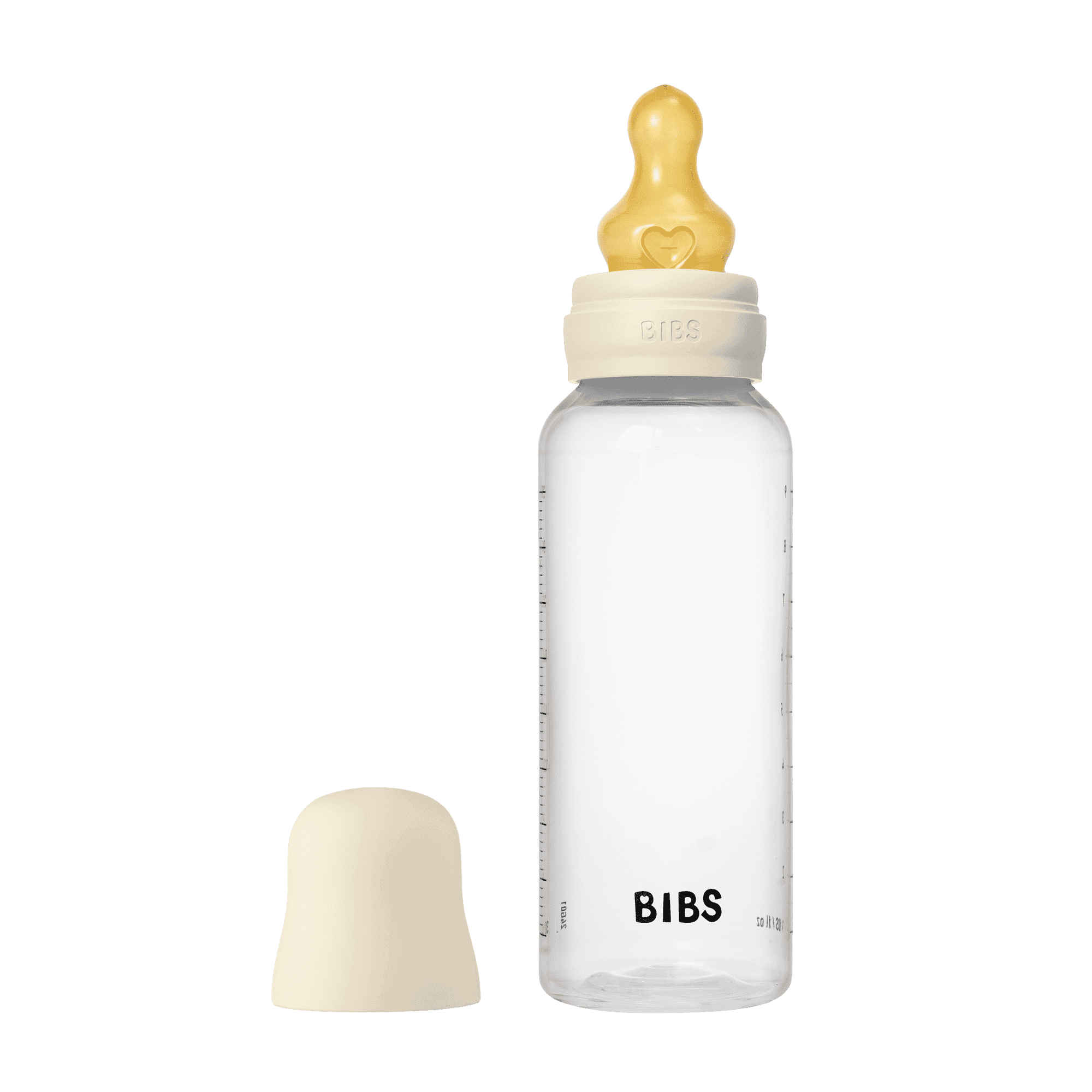 BIBS Medium Flow Latex För Nappflaskor 1-pack 270 Ml Ivory