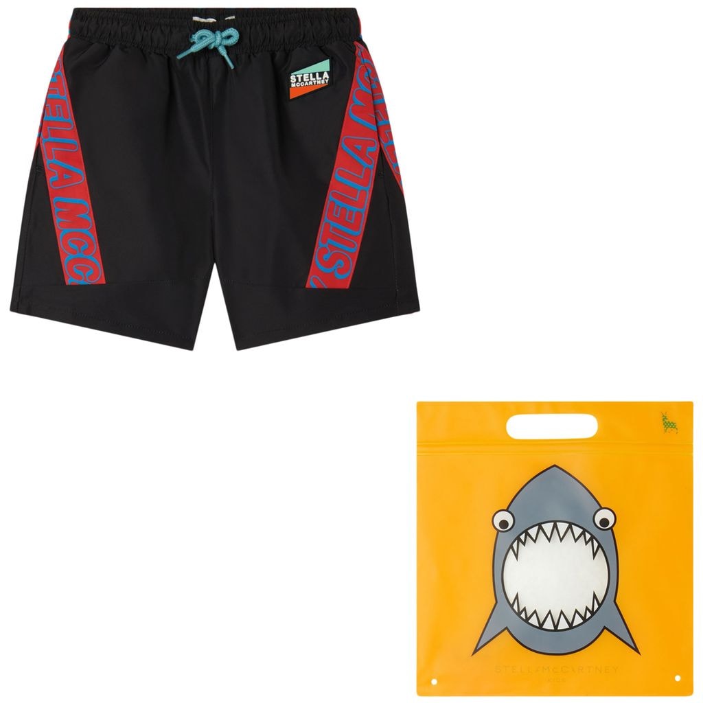 Branded Swim Shorts Black