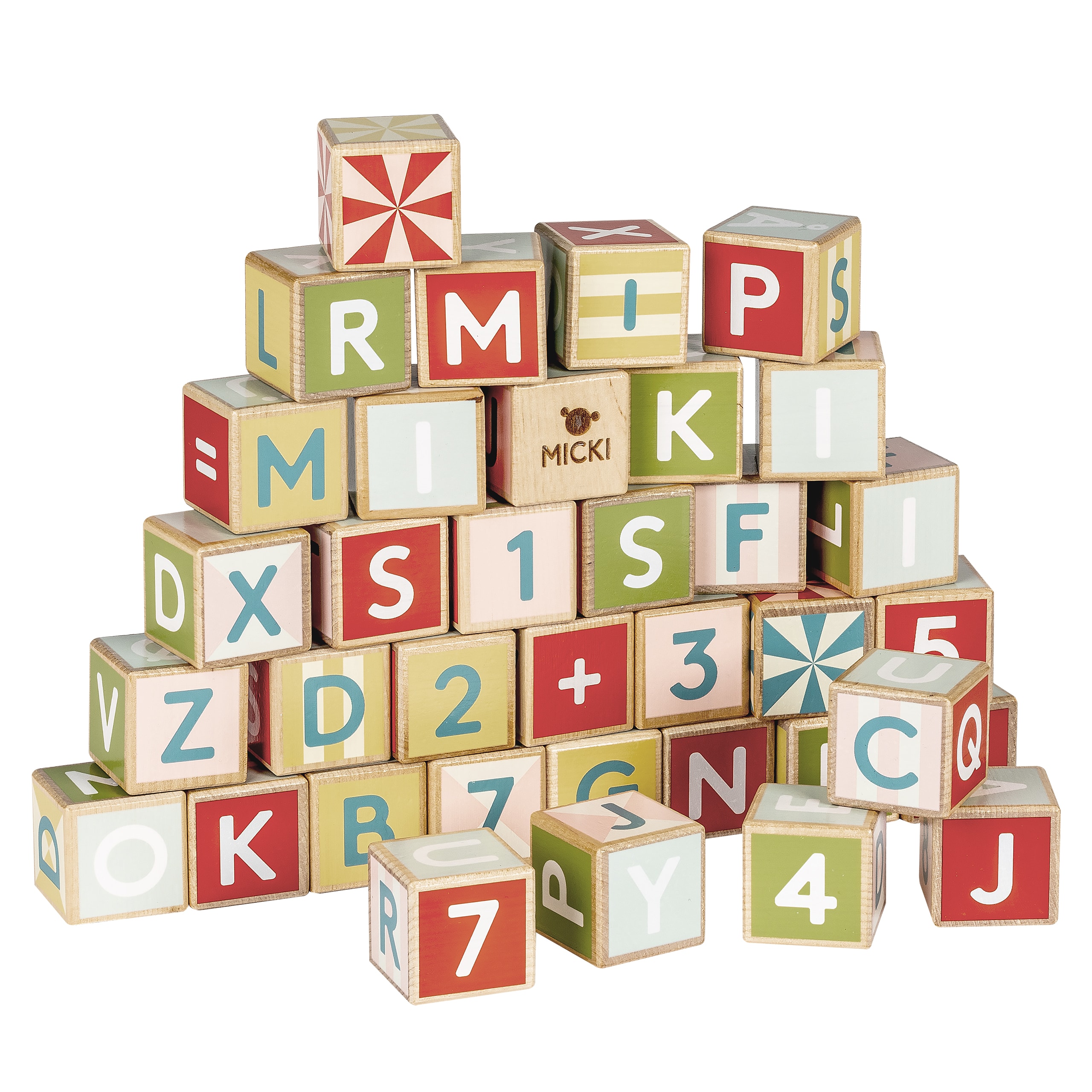 Alphabet Blocks 36 pcs Multicolor