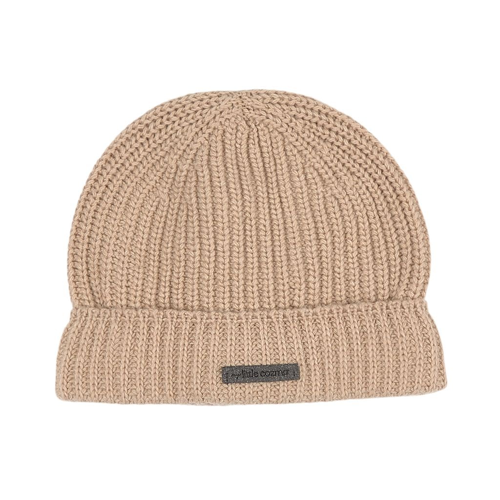 Rib-knit Beanie Beige