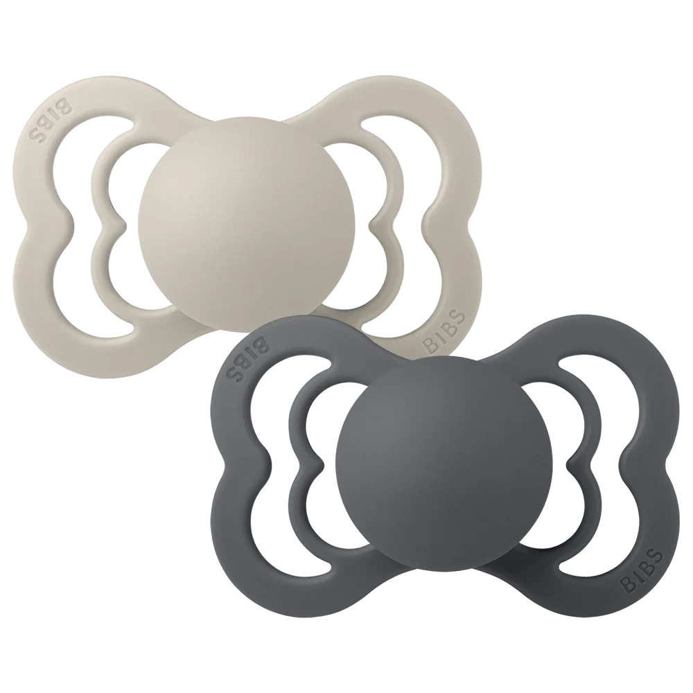 2-Pack SUPREME Symmetrinen Silikonitutti Sand/iron 