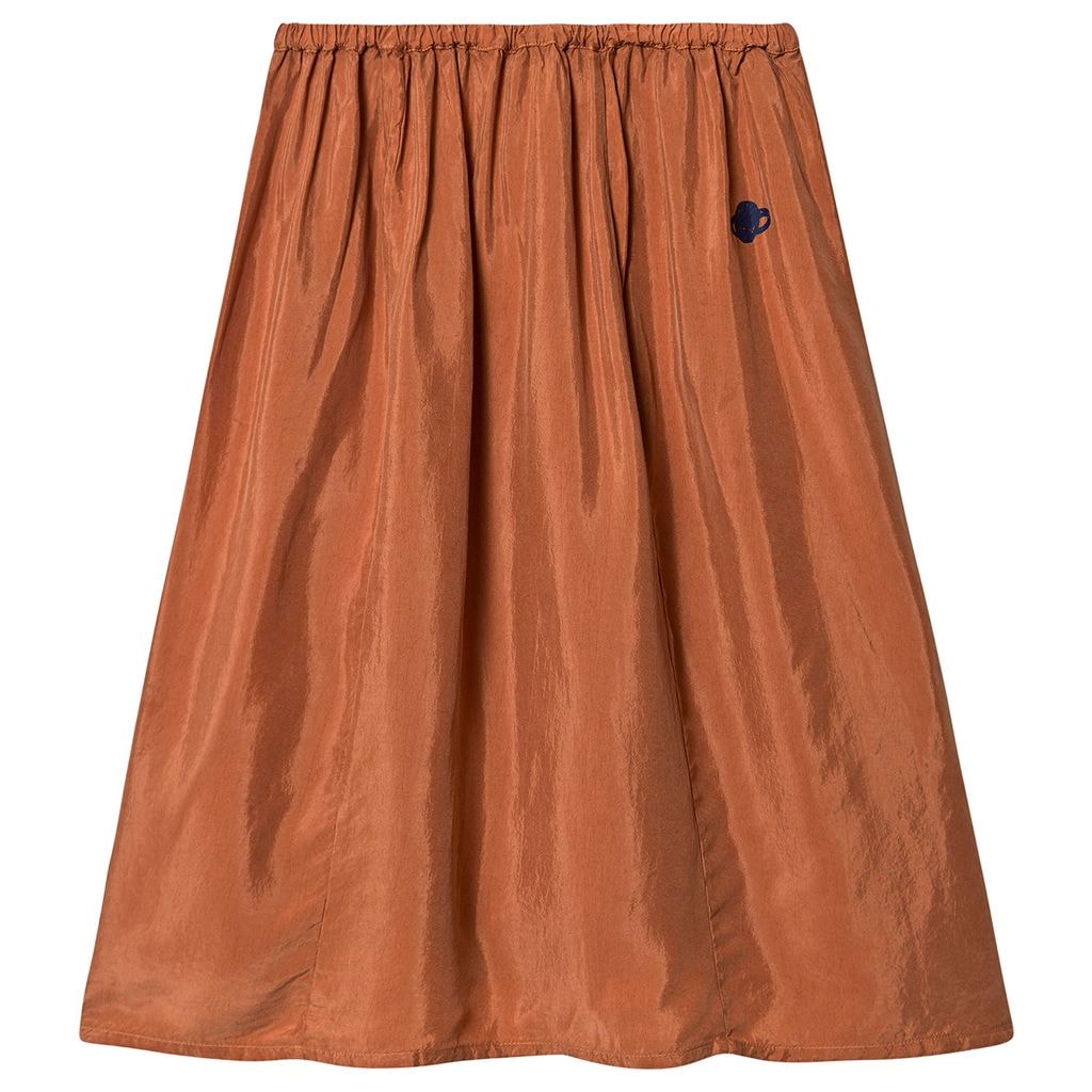Moon Cupro Midi Skirt Picante