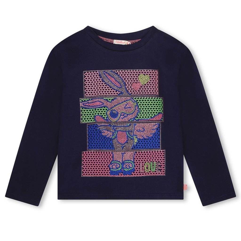 Long Sleeved Graphic T-shirt Navy
