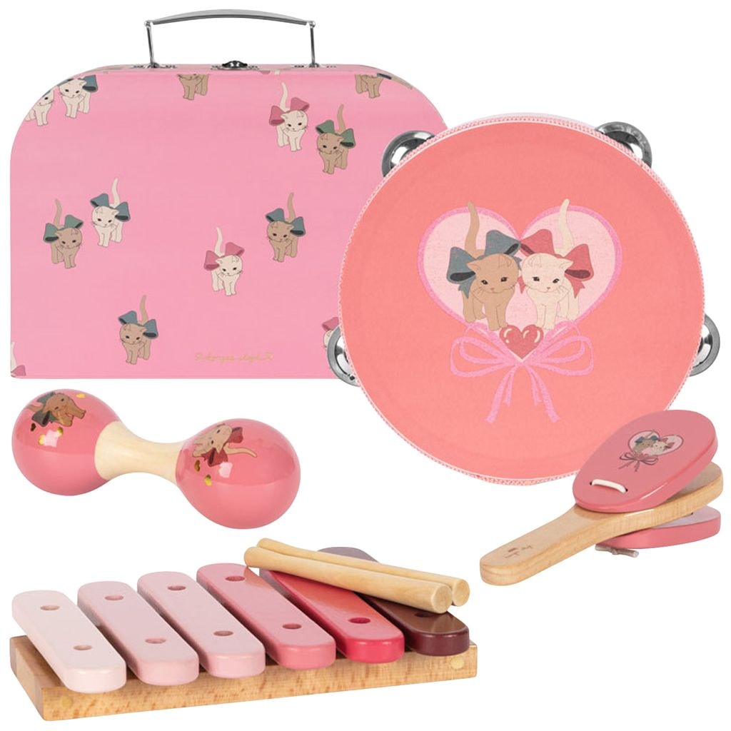 Wooden Music Set Bow Kitty