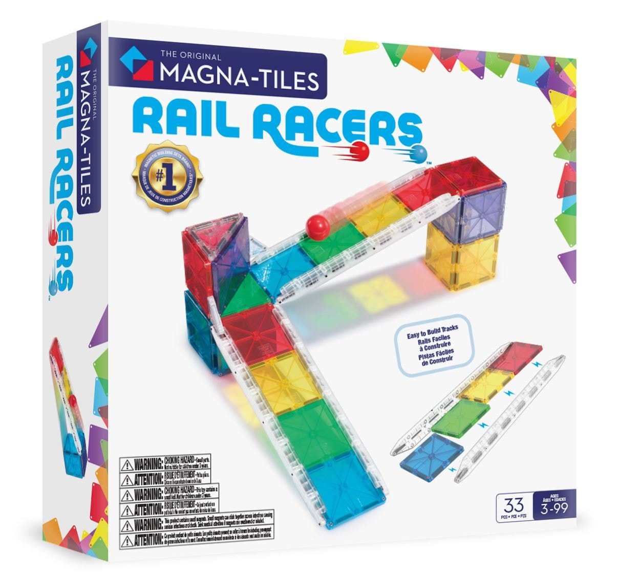 MAGNA-TILES Murmelbahn 33 Stück Multi 