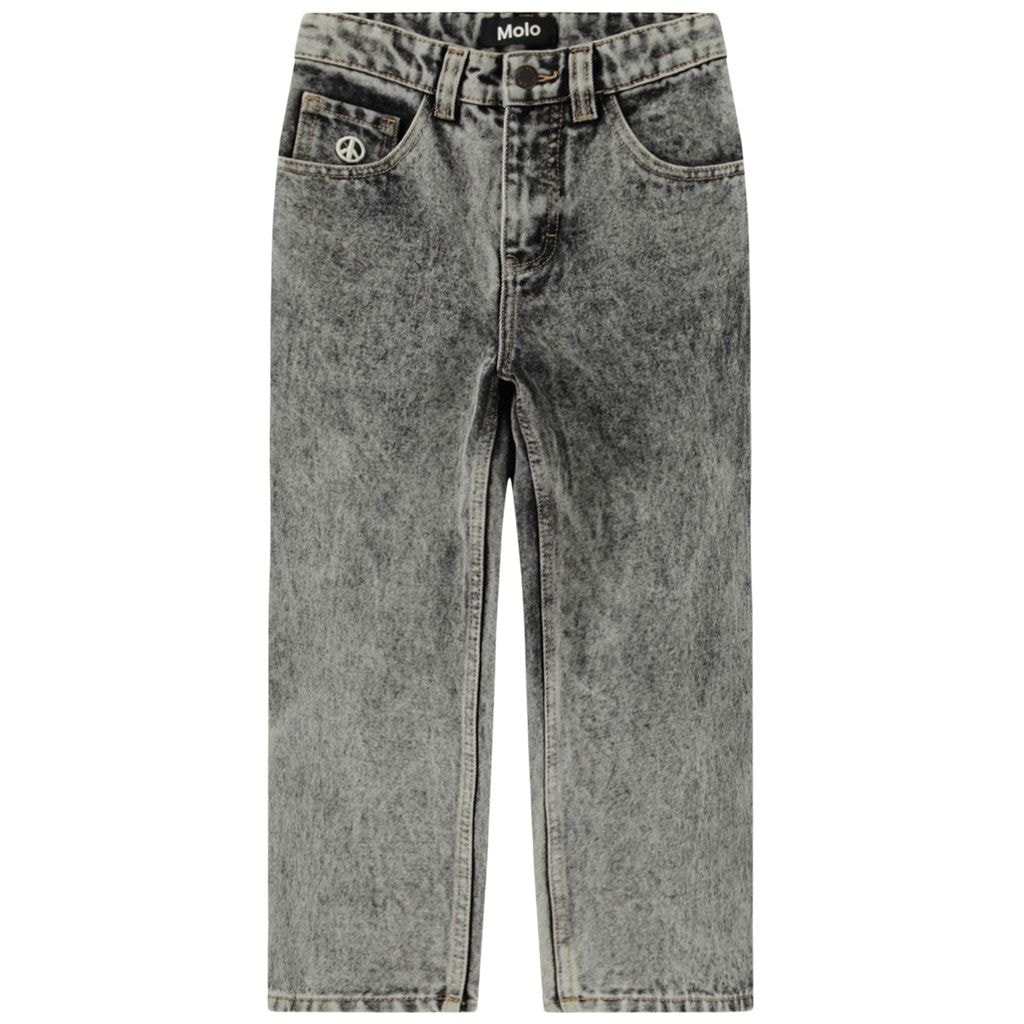 Aska Woven Pants Grey Stonewash
