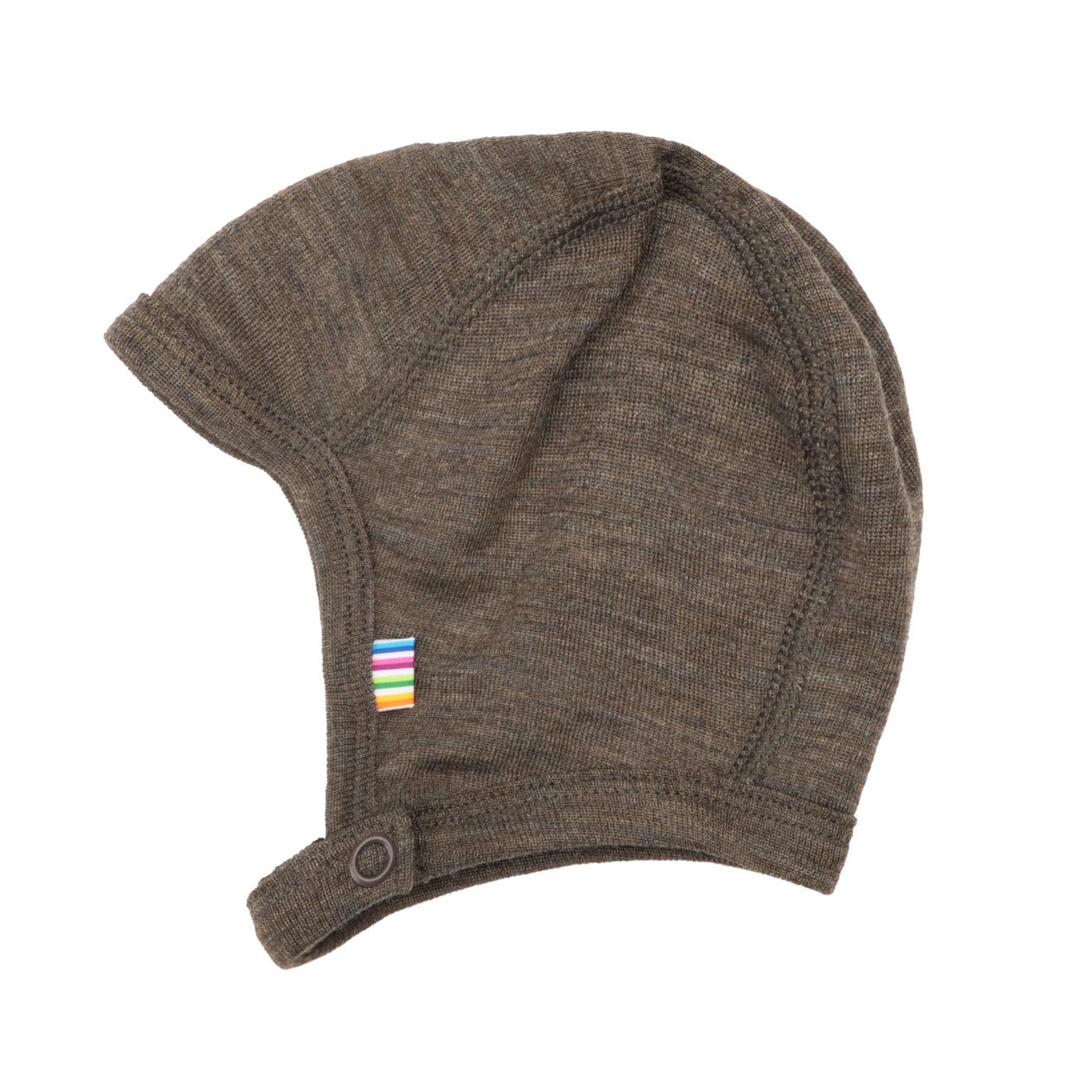Babyhatt I Ull Brown Melange