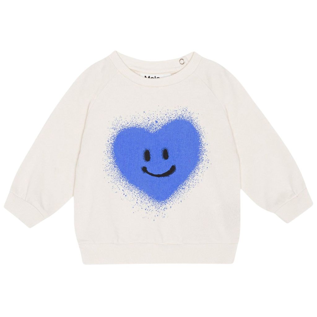 GOTS Disc Sweatshirt Blue Heart