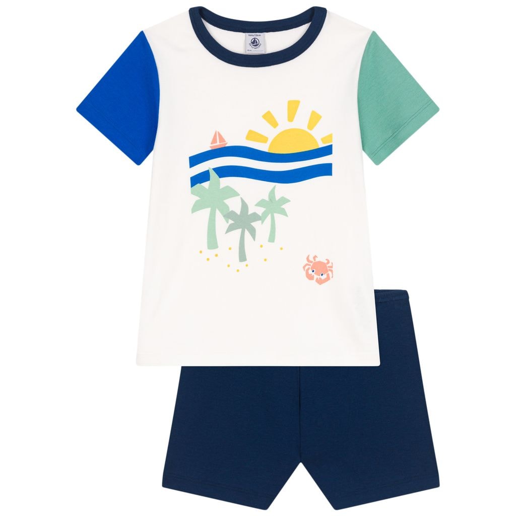 Cotton Pyjamas Marshmallow Multicolor