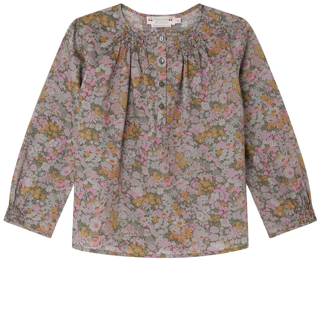 Biancarosa Floral Blouse Green