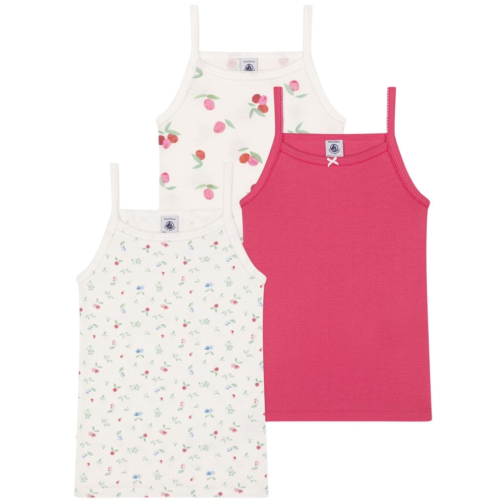 3-Pack Tank Tops Peonia Marshmallow