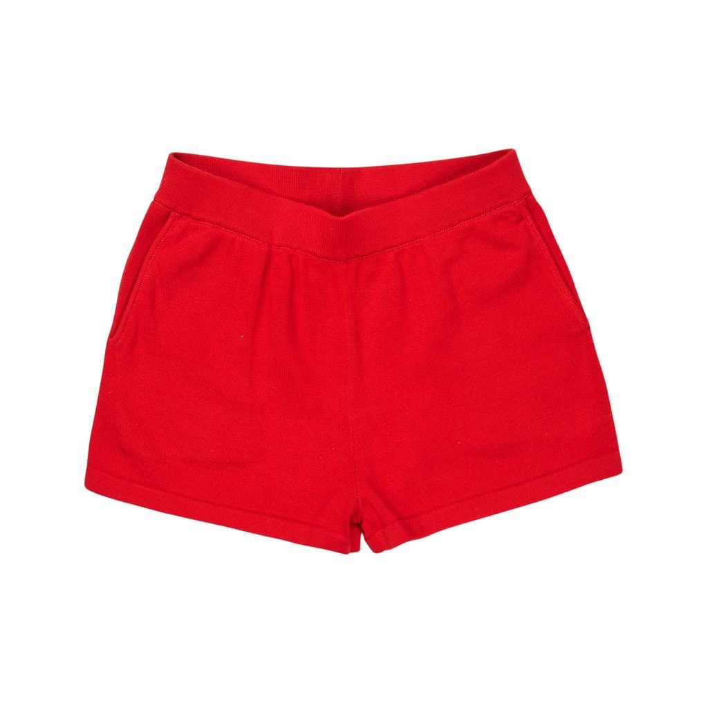 Knitted Shorts Ruby Red